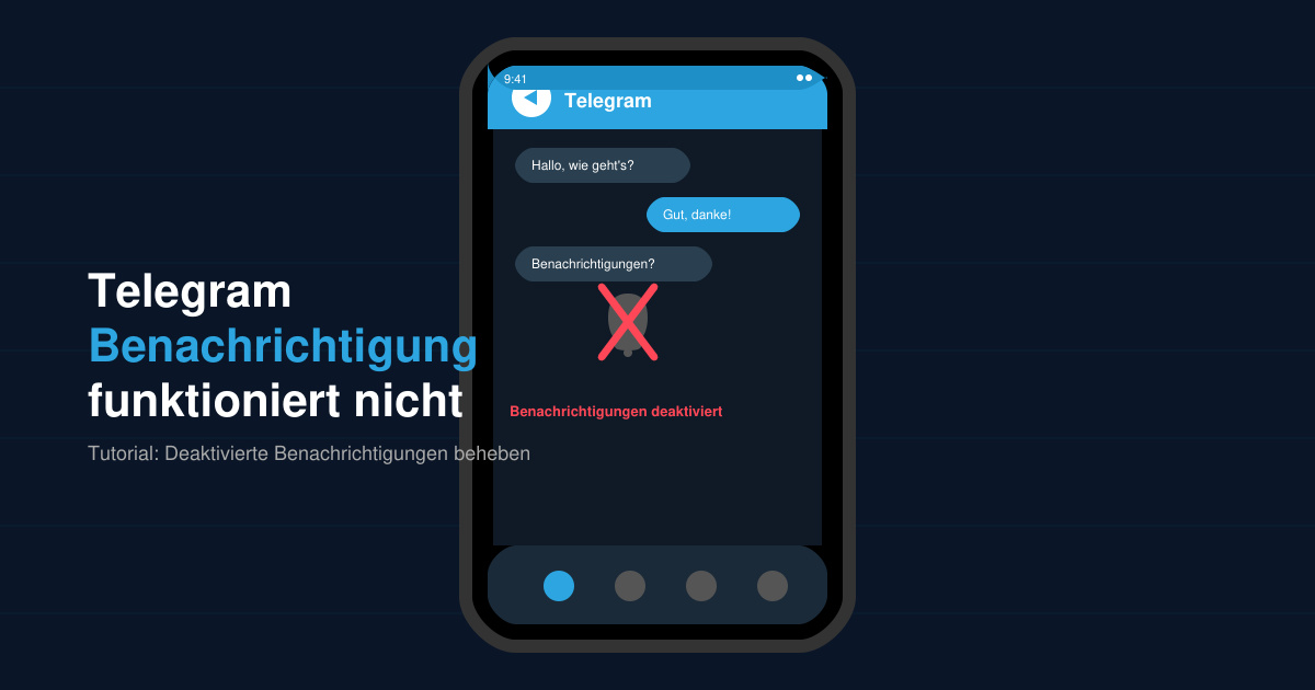 Telegram benachrichtigung funktioniert nicht