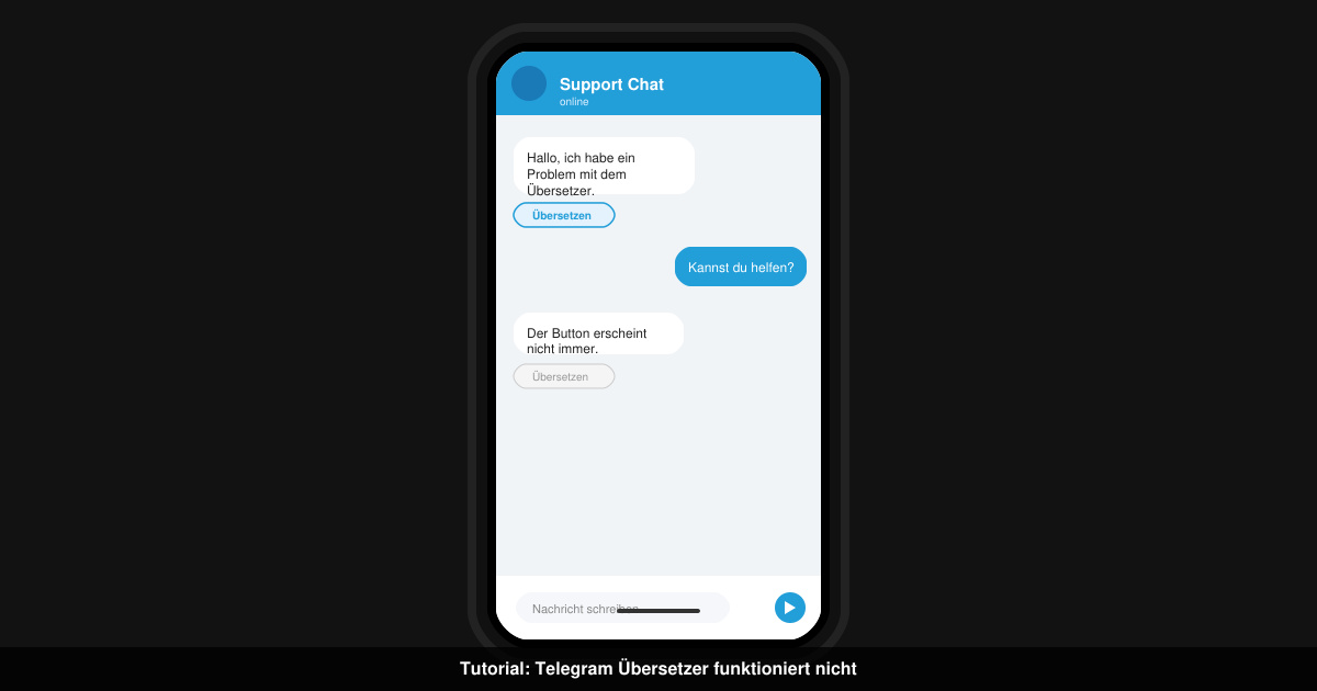 Telegram übersetzer funktioniert nicht