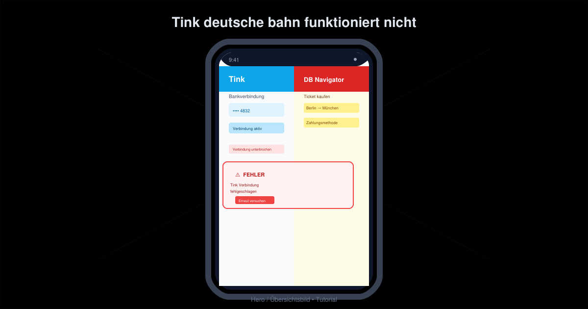 Tink deutsche bahn funktioniert nicht