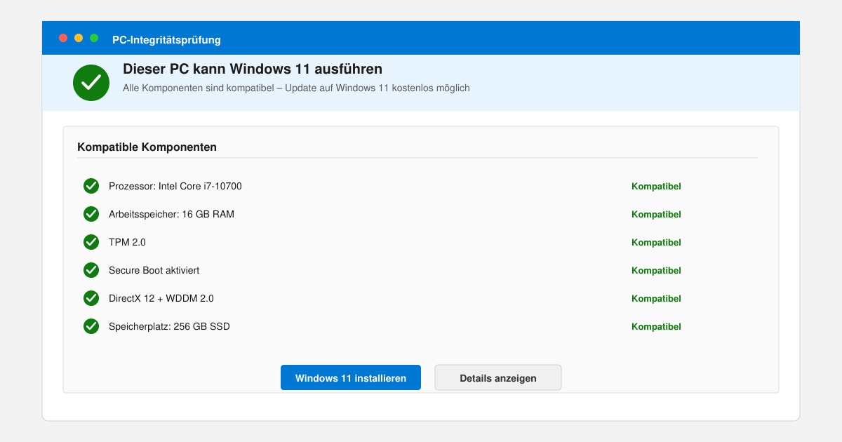 Update Windows 10 auf 11 kosten