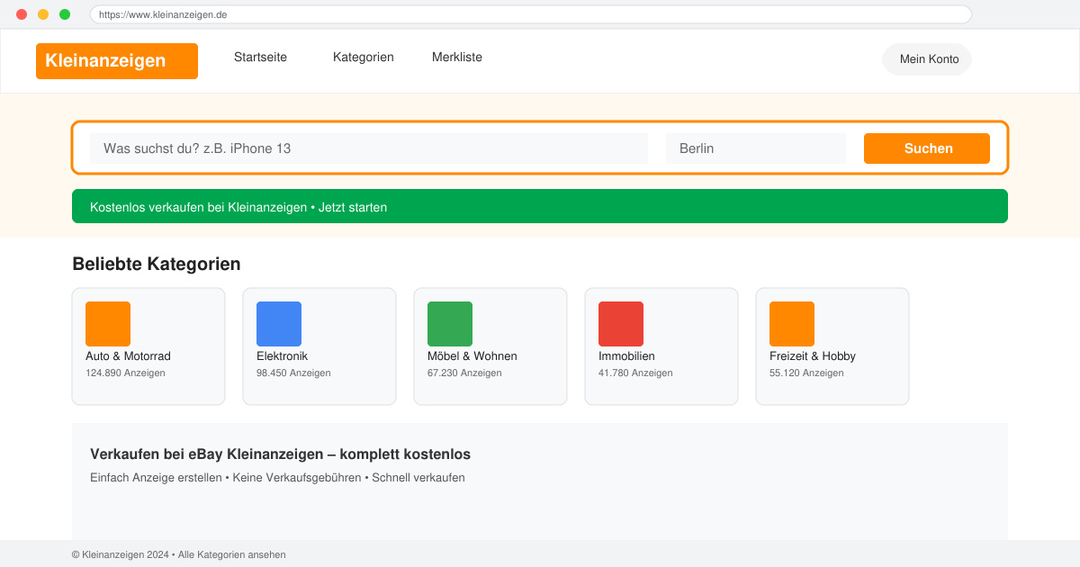 Verkaufen bei ebay kleinanzeigen kostenlos