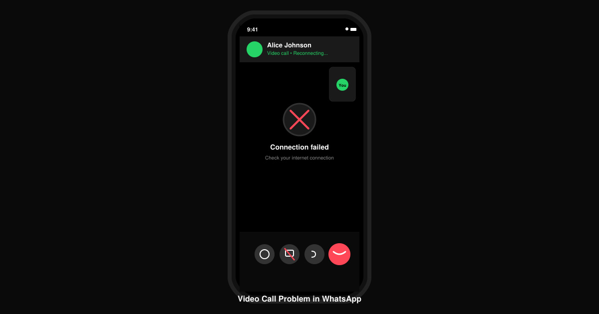 Video Call Problem in WhatsApp