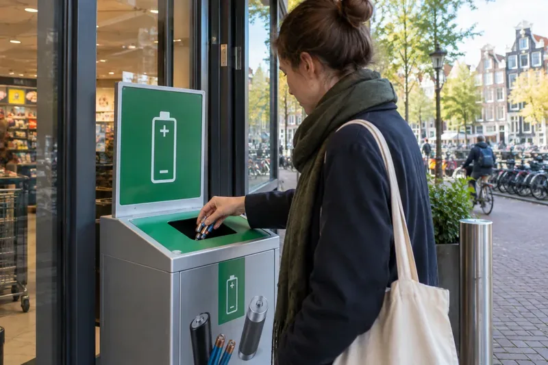 Waar kunt u batterijen weggooien in Amsterdam? Inleverpunten, recyclepunten en veilige tips