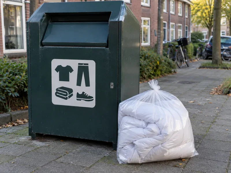 Waar kunt u een dekbed weggooien in Amersfoort? Regels voor textiel, restafval en grofvuil