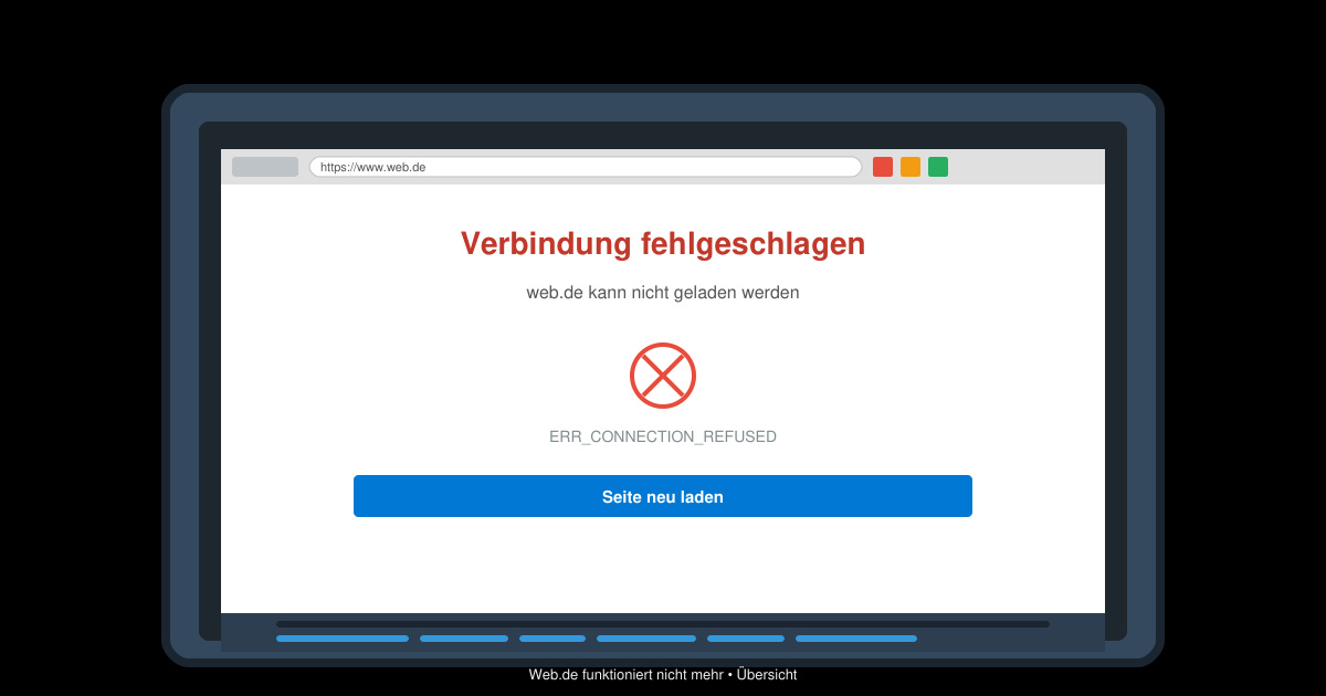 Web de funktioniert nicht mehr