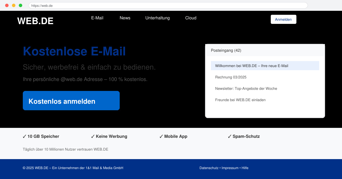Web de kostenlose e mail