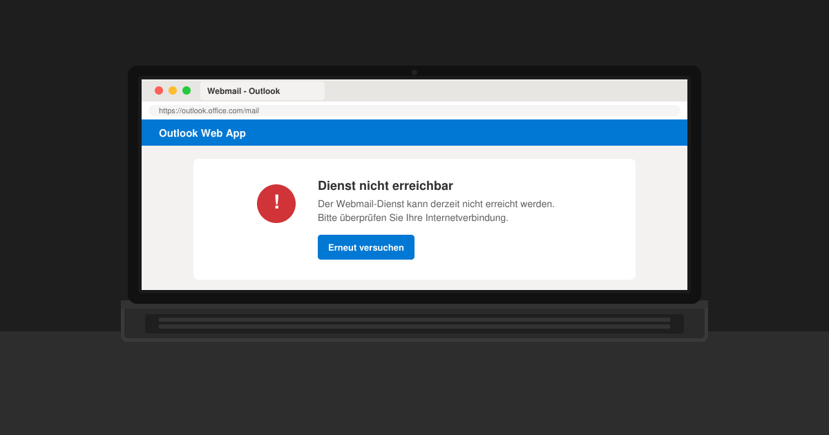 Web mail funktioniert nicht