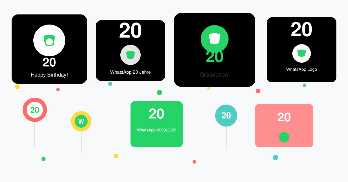 WhatsApp 20 geburtstag bilder kostenlos