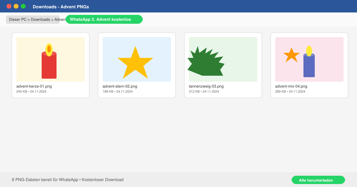 WhatsApp 3 advent kostenlos