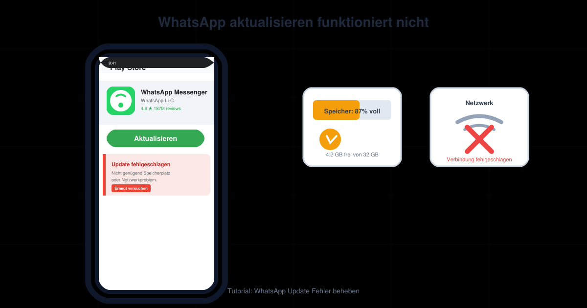 WhatsApp aktualisieren funktioniert nicht