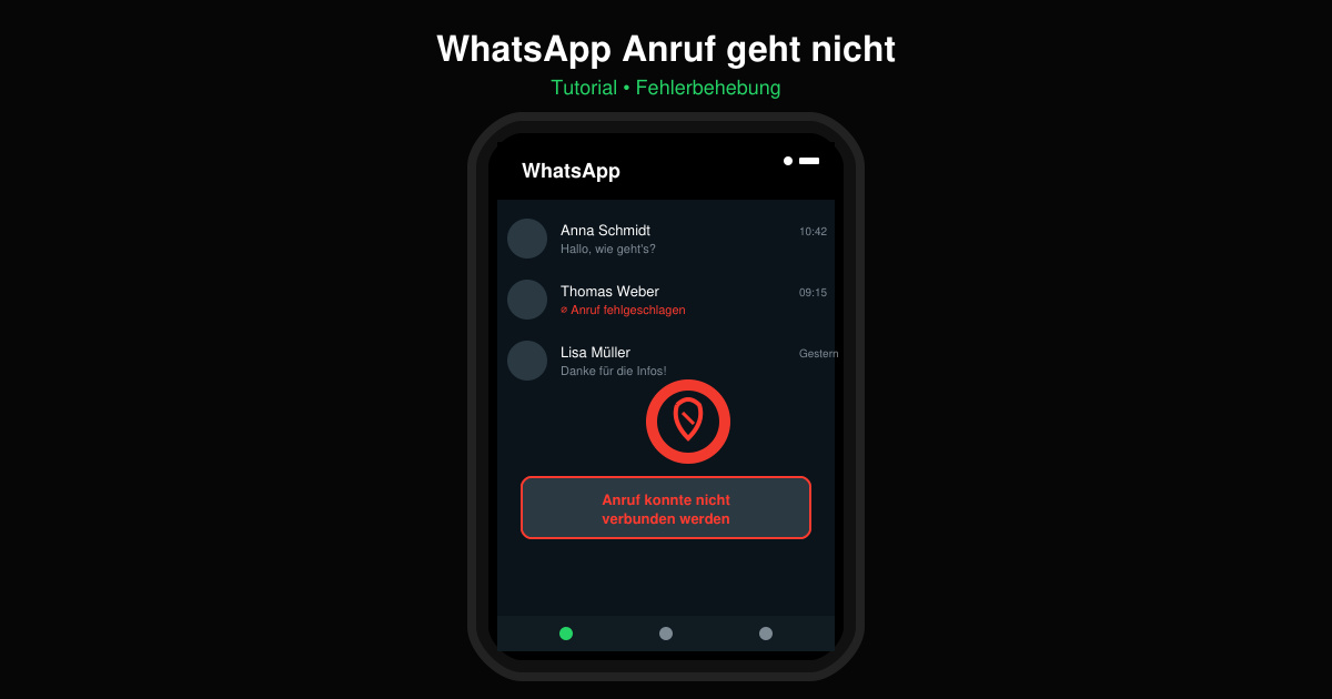 WhatsApp anruf geht nicht
