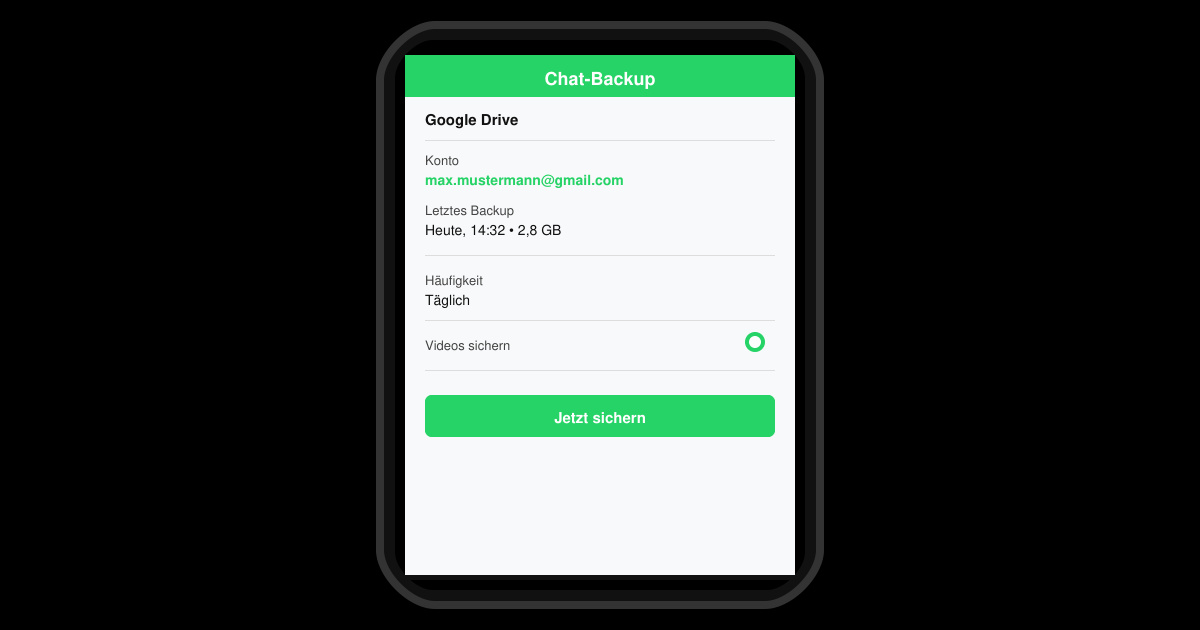 WhatsApp backup geht nicht Android
