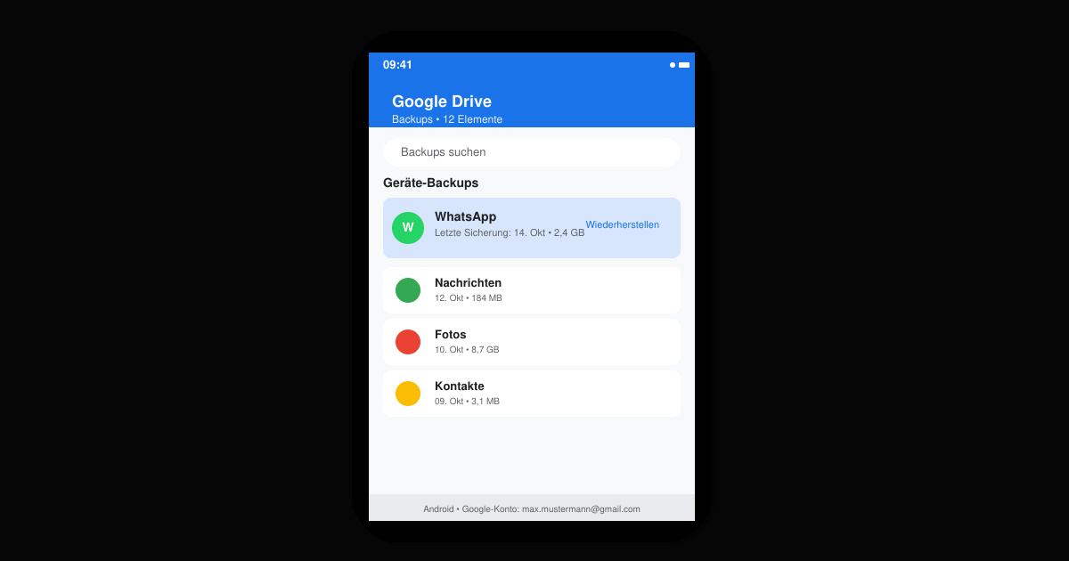 WhatsApp backup wiederherstellen geht nicht