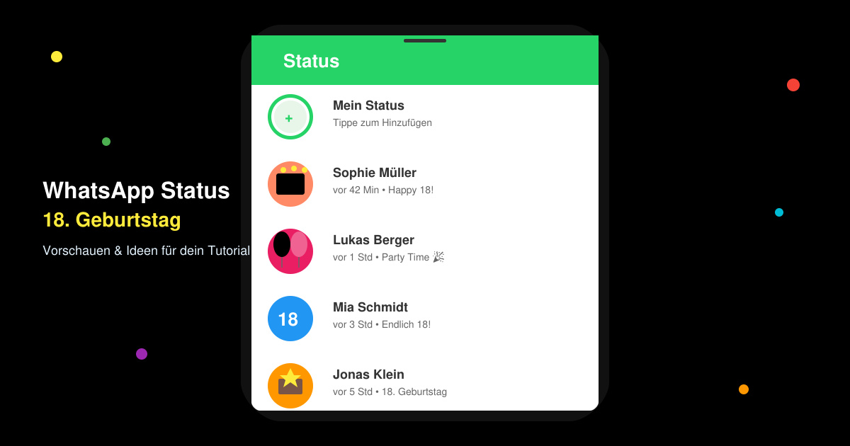 WhatsApp bilder 18 geburtstag