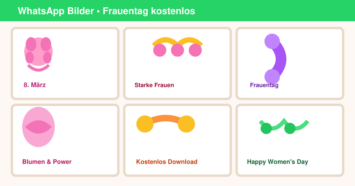 WhatsApp bilder frauentag kostenlos