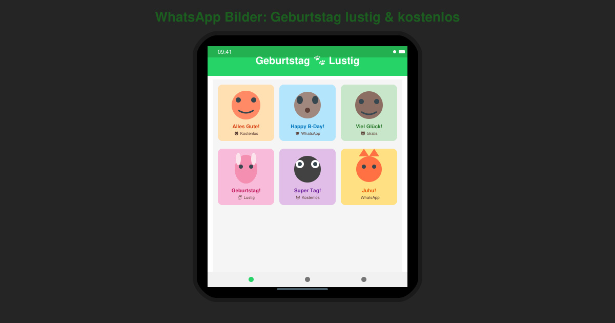 WhatsApp bilder geburtstag lustig kostenlos