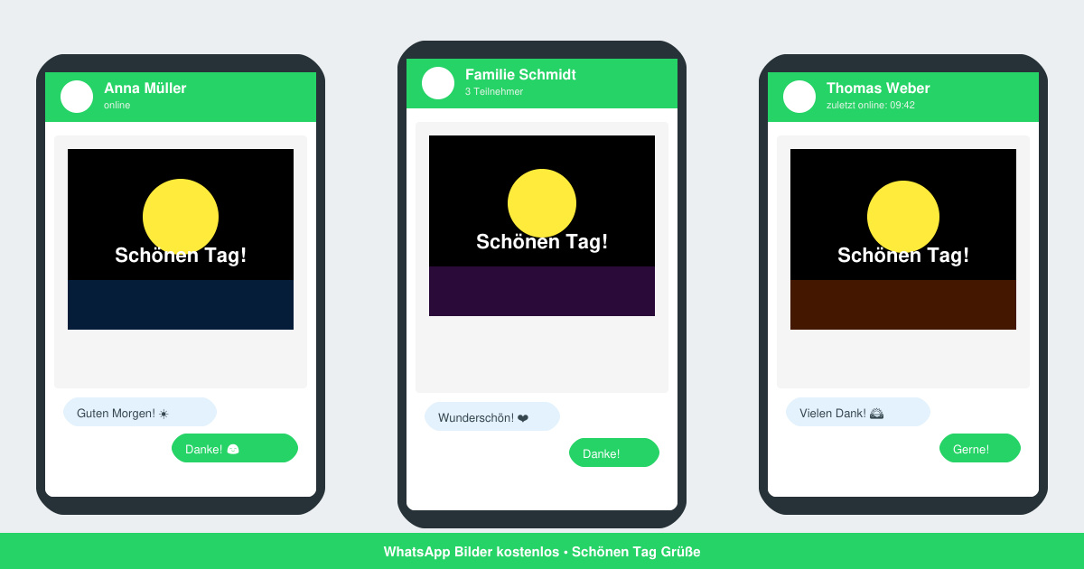 WhatsApp bilder kostenlos schönen tag