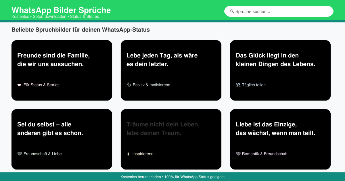 WhatsApp bilder sprüche kostenlos