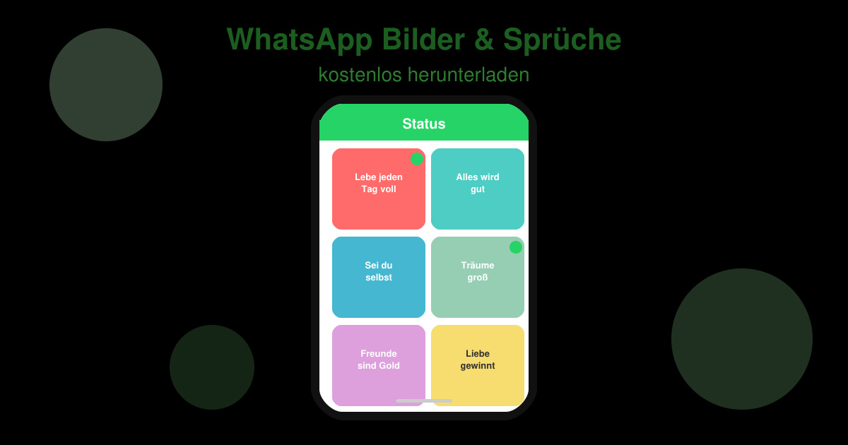 WhatsApp bilder sprüche kostenlos herunterladen