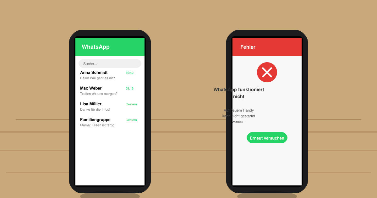 WhatsApp funktioniert nicht auf neuem handy