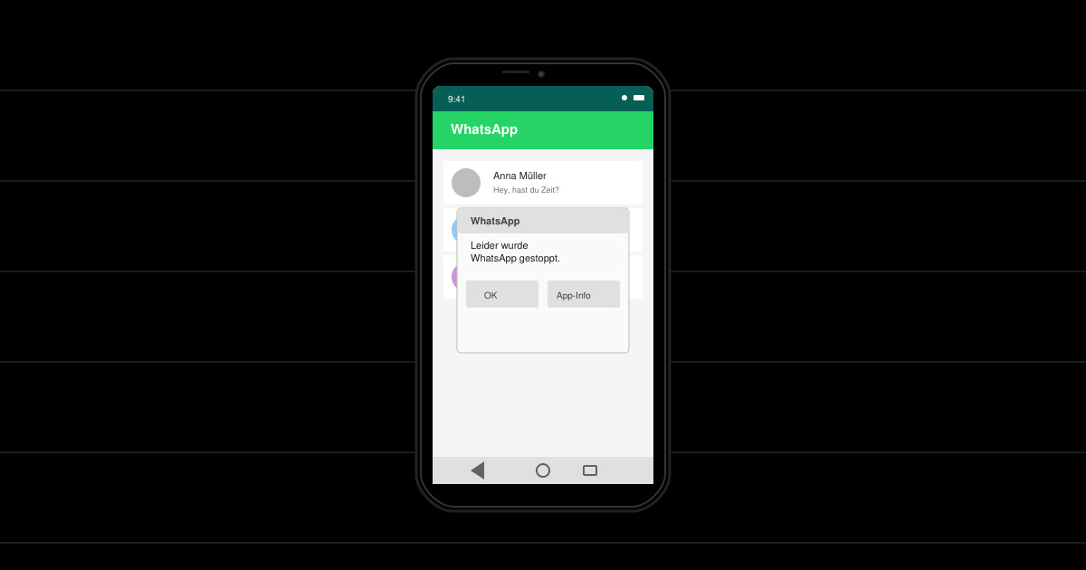 WhatsApp funktioniert nicht mehr Android