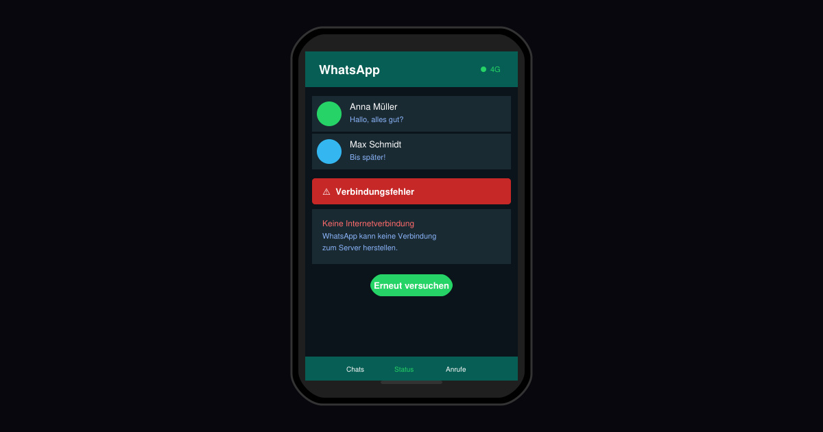 WhatsApp funktioniert nicht richtig