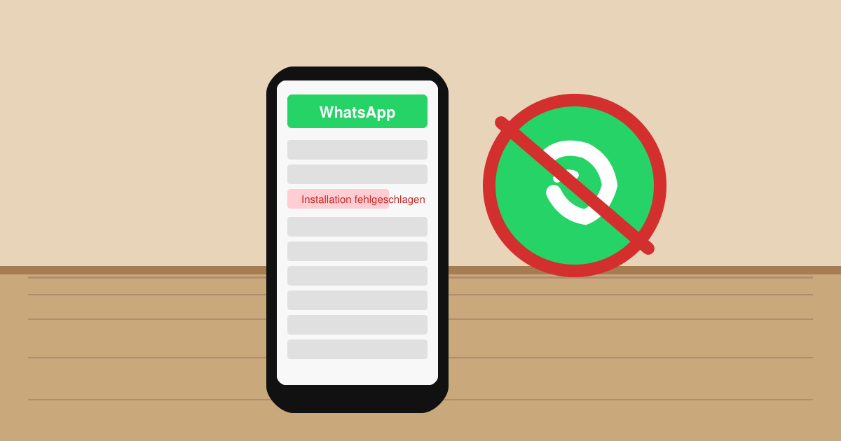 WhatsApp geht nicht zu installieren