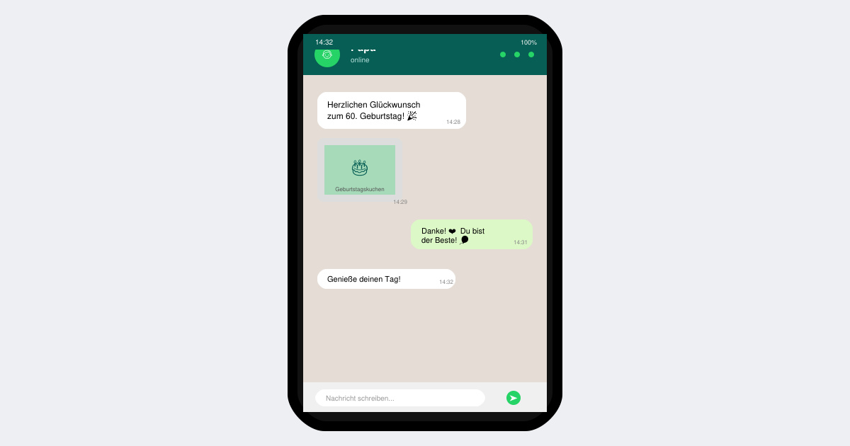 WhatsApp glückwünsche zum 60 geburtstag kostenlos