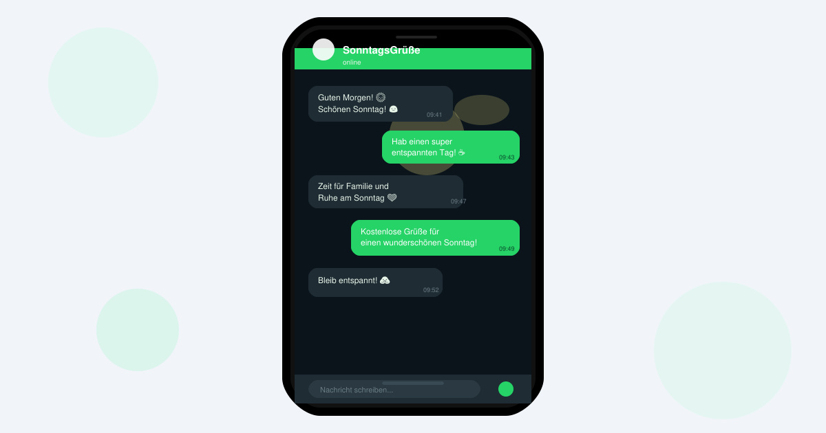 WhatsApp grüße kostenlos sonntag