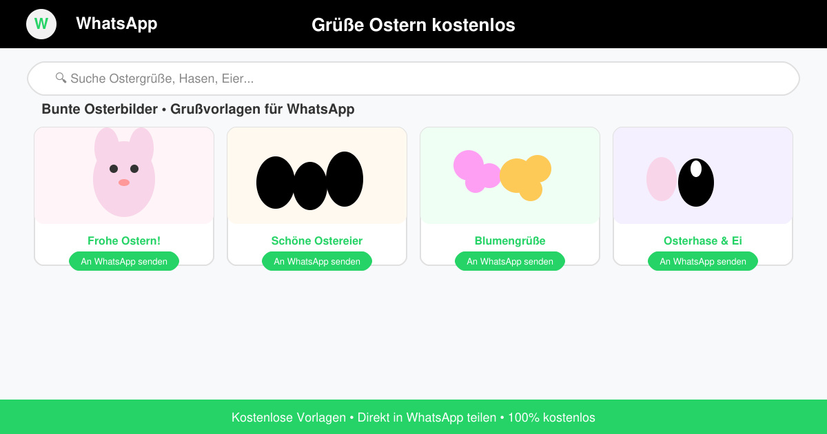 WhatsApp grüße ostern kostenlos