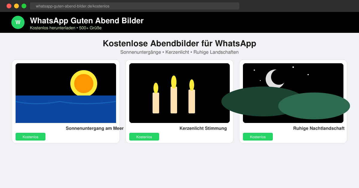 WhatsApp guten abend bilder kostenlos