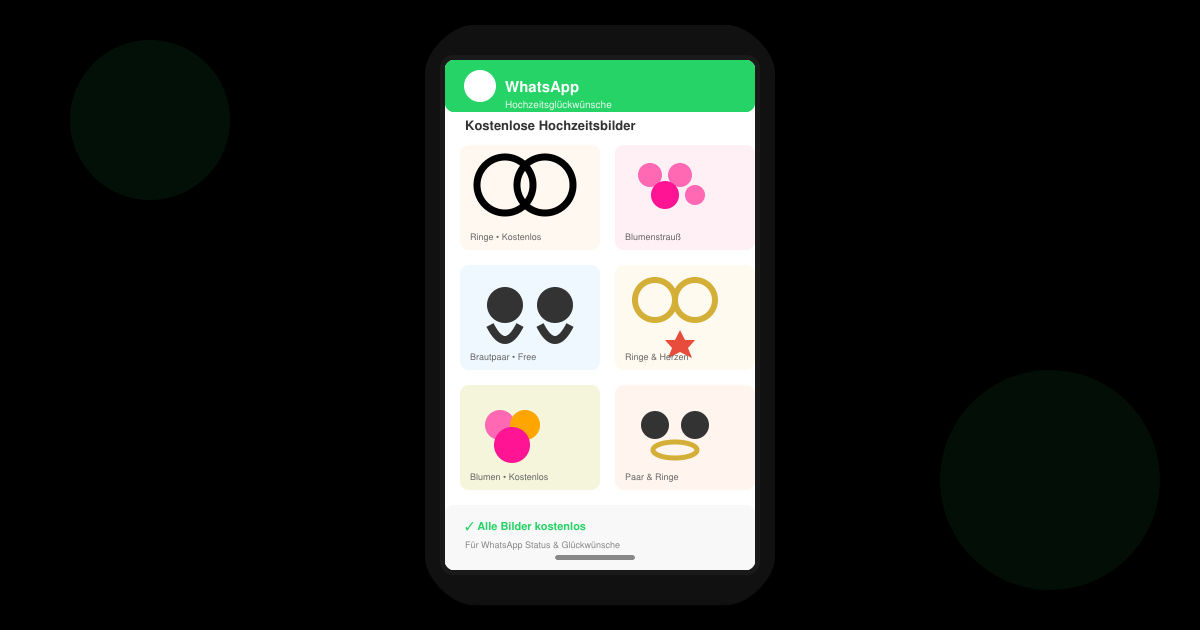 WhatsApp hochzeitsglückwünsche bilder kostenlos