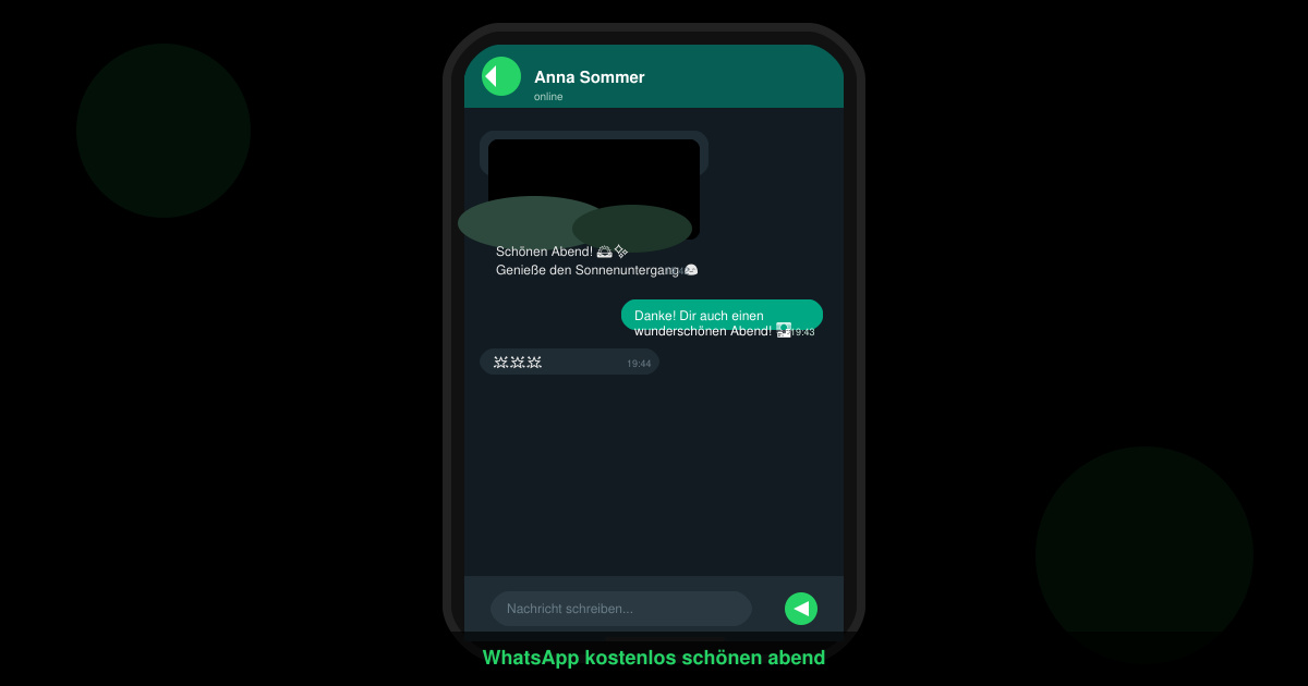 WhatsApp kostenlos schönen abend