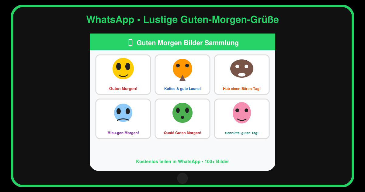 WhatsApp lustige guten morgen grüße bilder kostenlos