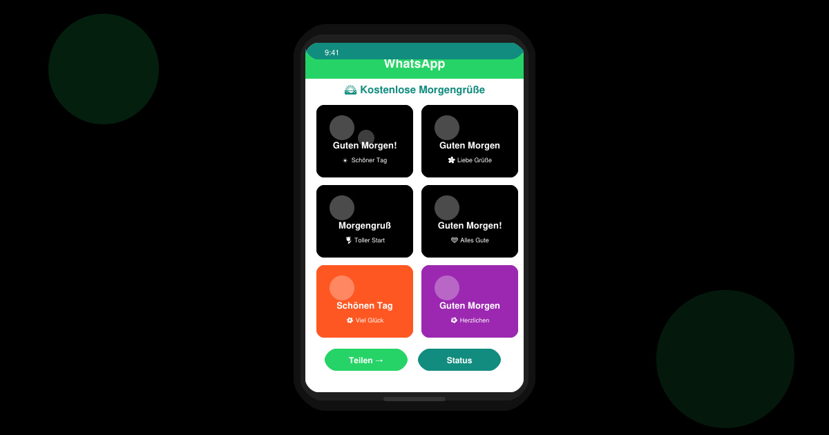 WhatsApp morgen grüsse kostenlos