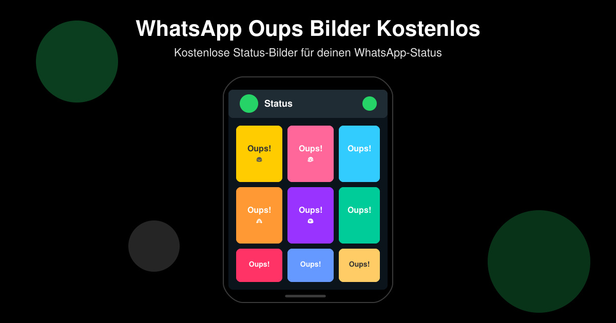 WhatsApp oups bilder kostenlos
