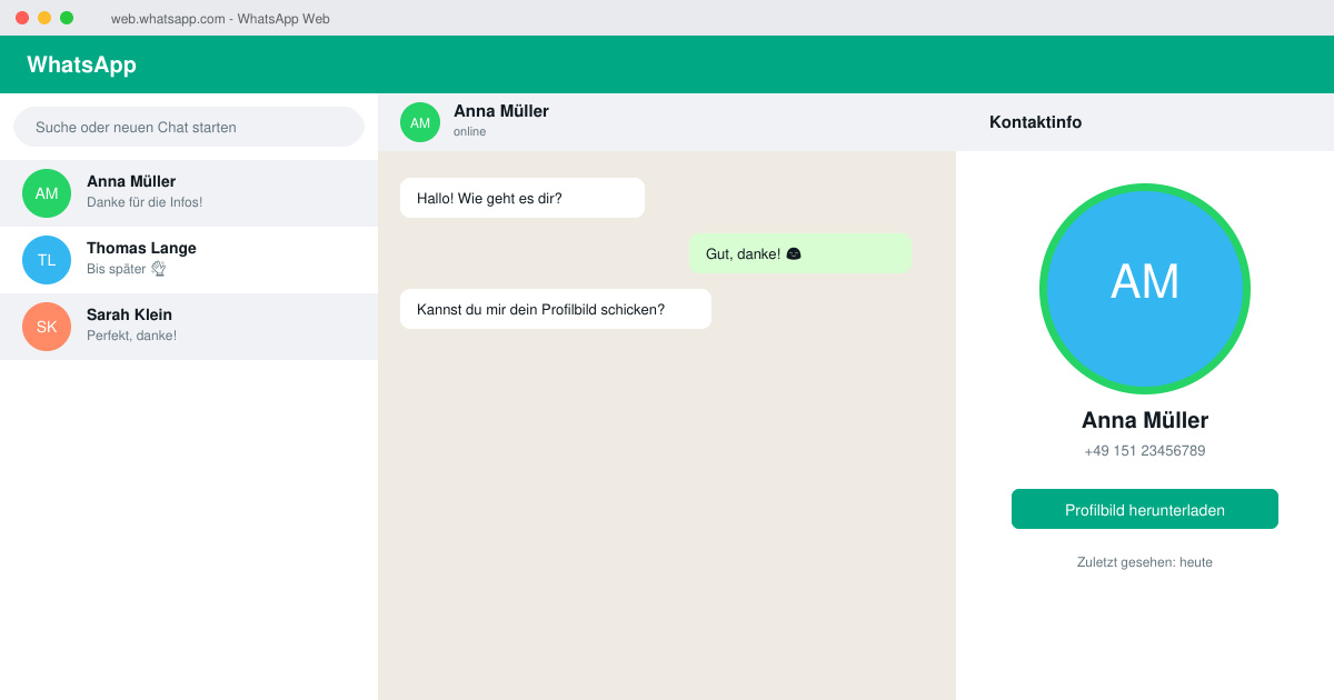 WhatsApp profilbild kostenlos herunterladen