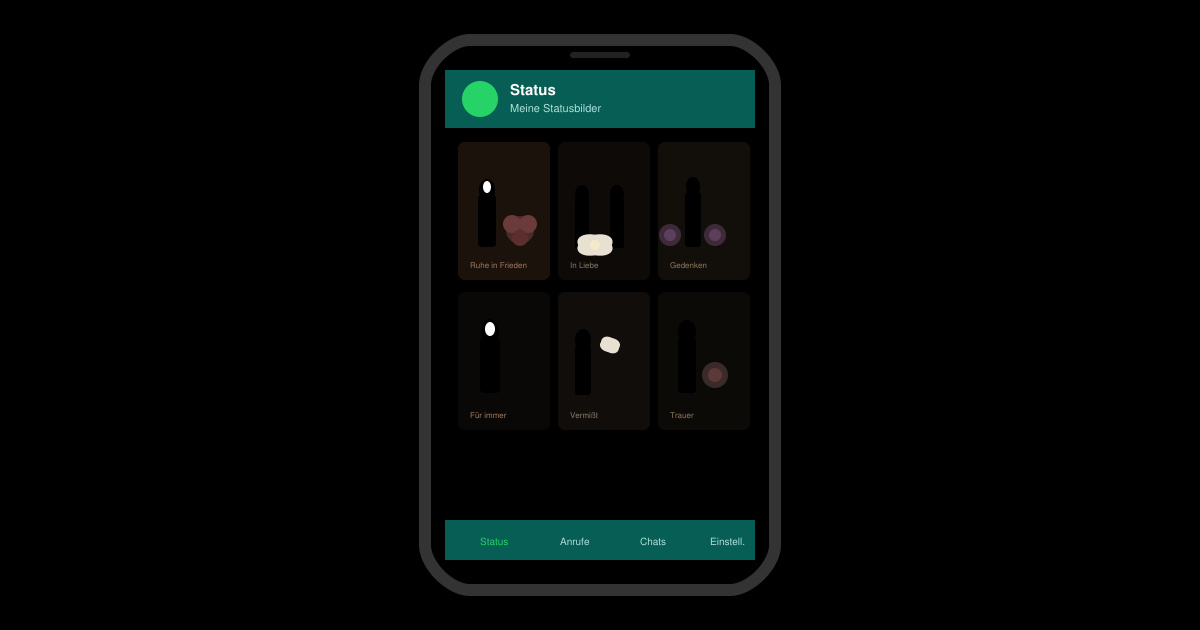 WhatsApp status bilder trauer kostenlos