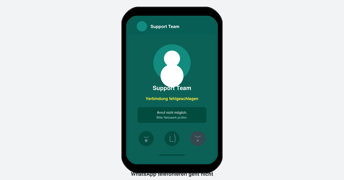 WhatsApp telefonieren geht nicht