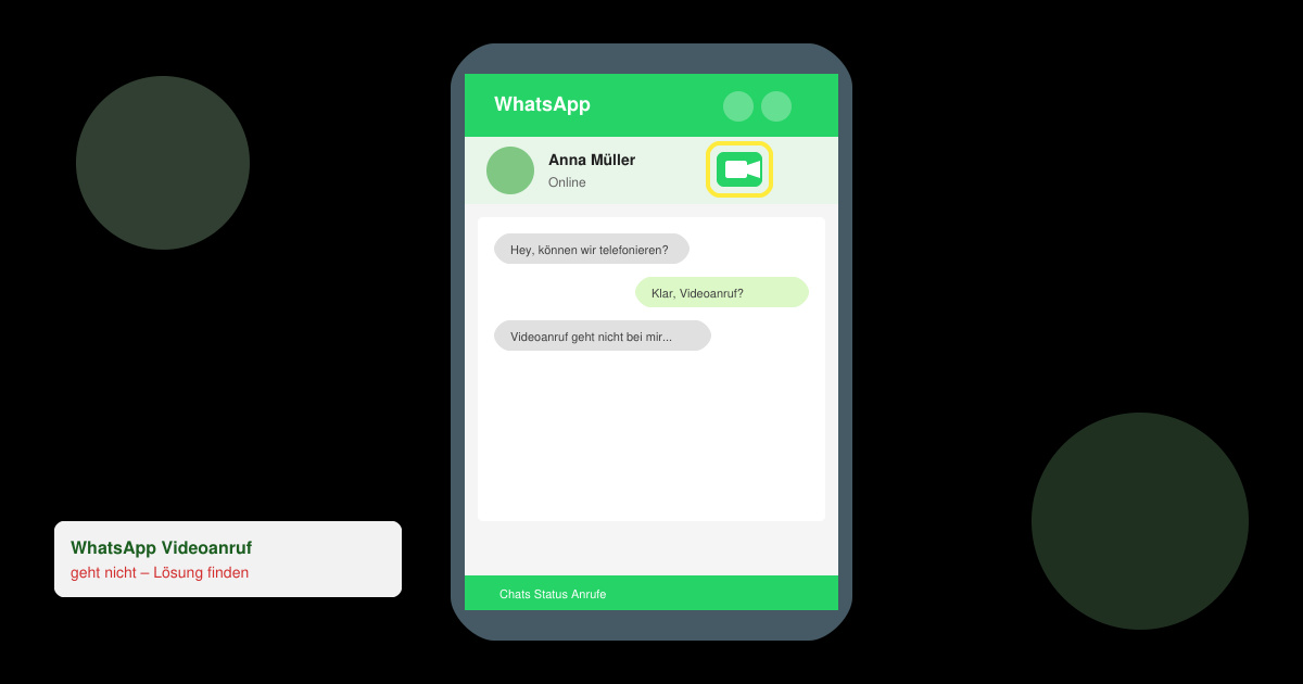 WhatsApp videoanruf geht nicht
