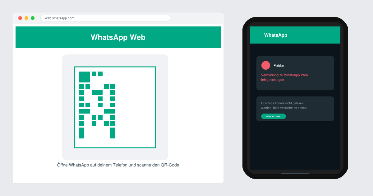 WhatsApp web funktioniert nicht