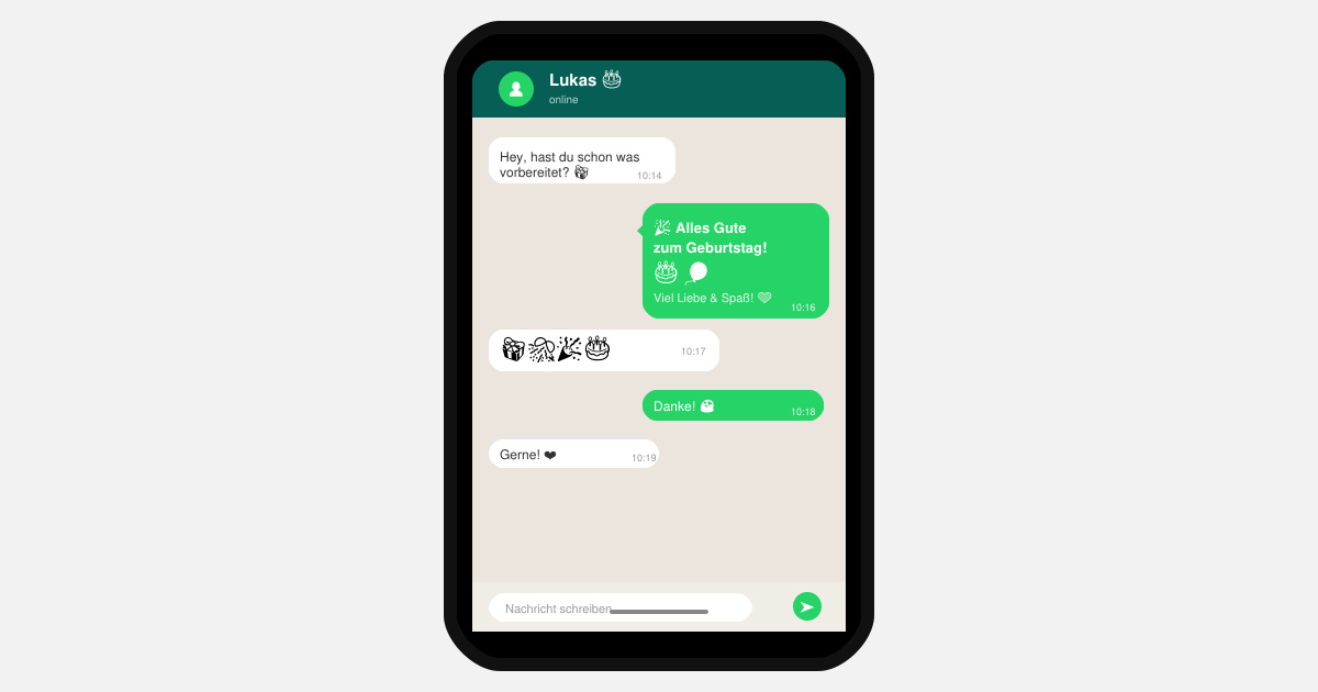 WhatsApp zum geburtstag kostenlos