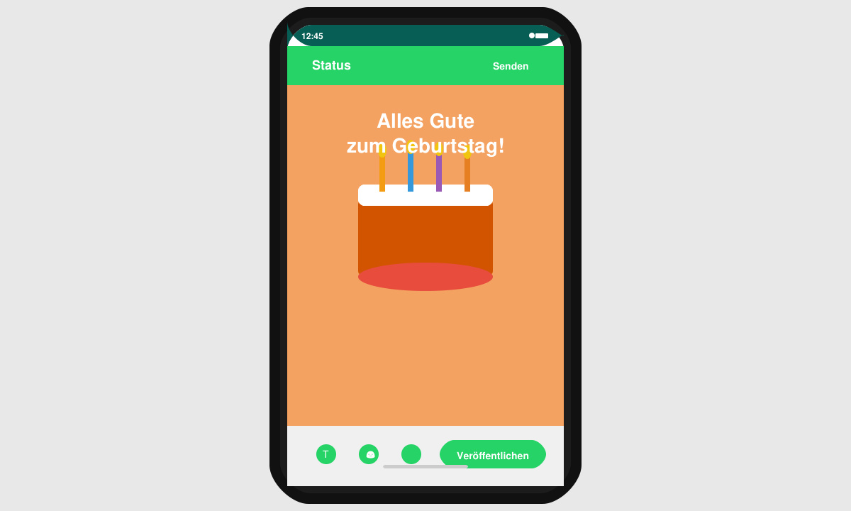 Kostenloser WhatsApp-Status zum Geburtstag veröffentlichen