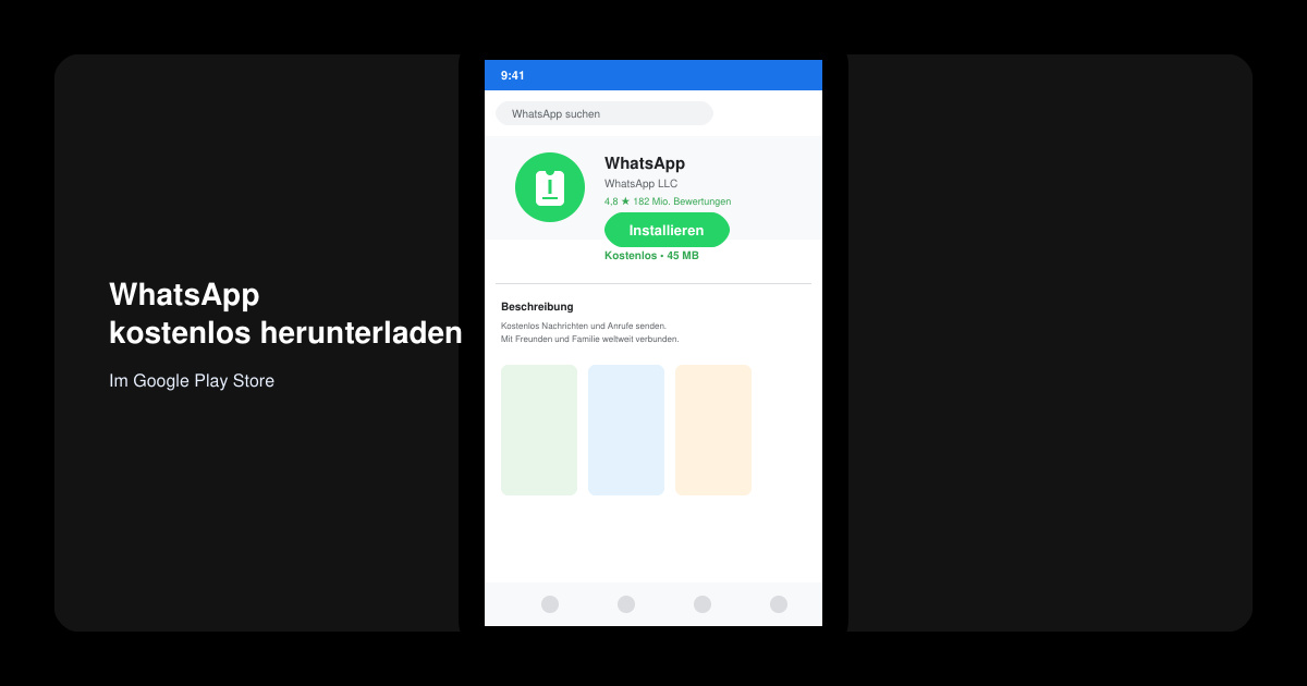 WhatsApp zum herunterladen kostenlos