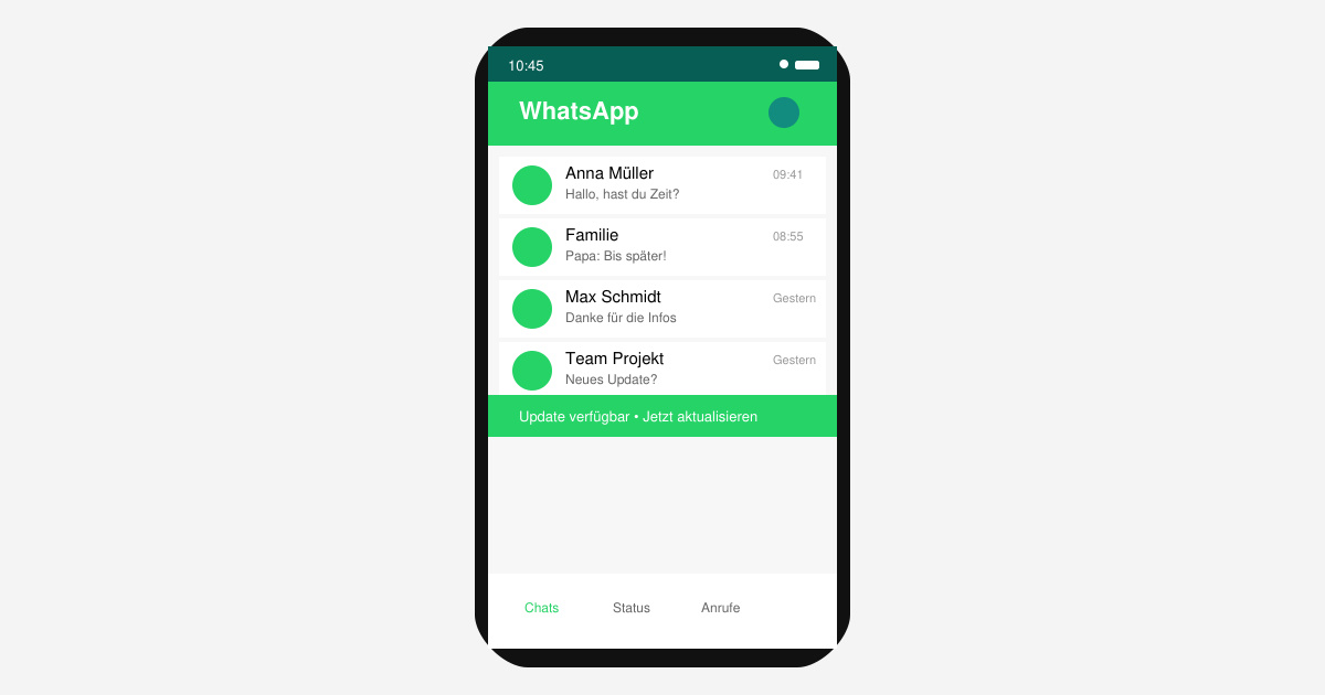 Wie aktualisiere ich WhatsApp