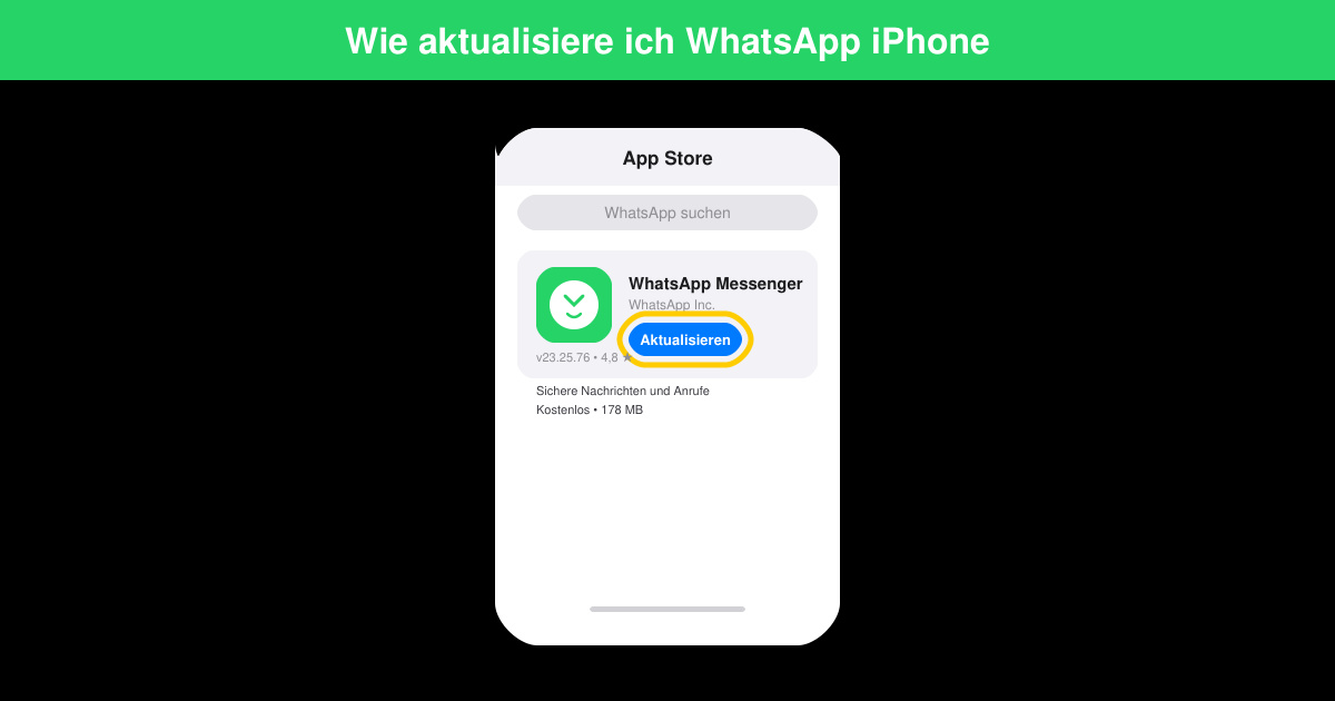 Wie aktualisiere ich WhatsApp iPhone
