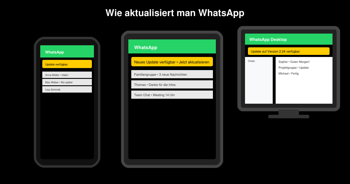 Wie aktualisiert man WhatsApp