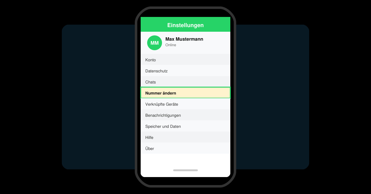 Wie ändere ich die telefonnummer bei WhatsApp