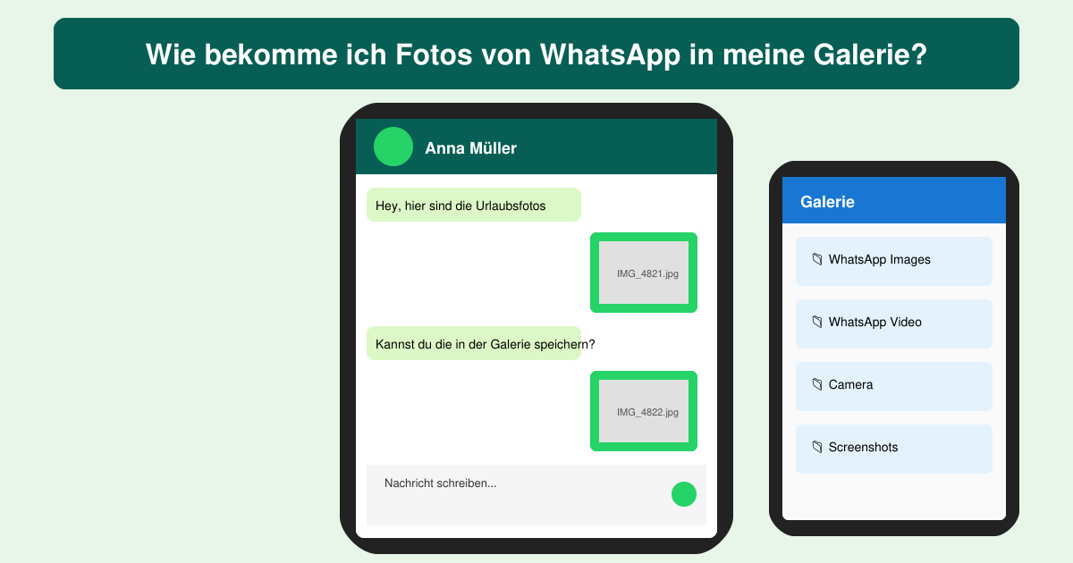 Wie bekomme ich fotos von WhatsApp in meine galerie