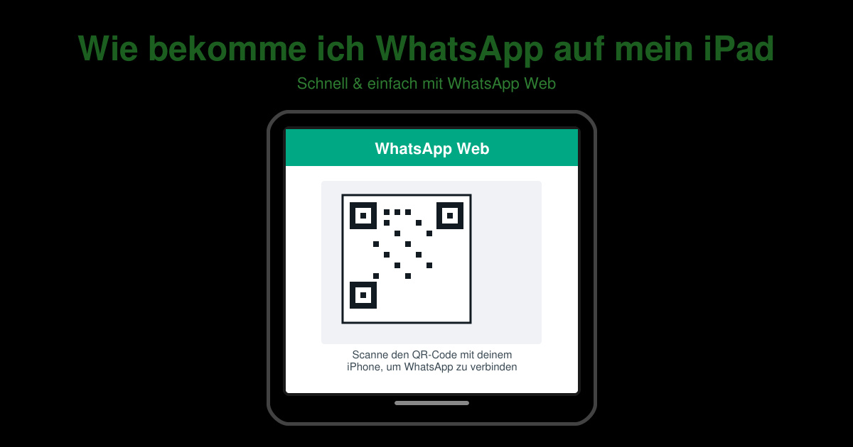 Wie bekomme ich WhatsApp auf mein iPad